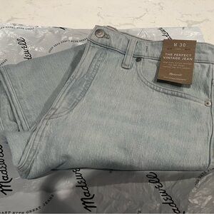 NWT Madewell The Perfect Vintage Jean in chestnut wash